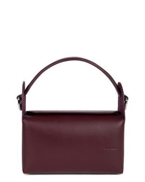 WE-AR4 The Pastry Box 20 Leather Top Handle Bag - Purple