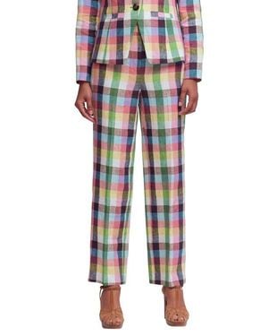 Boden Canonbury Linen Pants - Blue