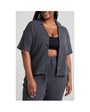 Losano Organic Cotton Button Down Shirt - Gray