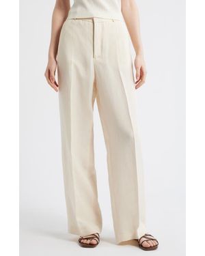 DELUC Bari Wide Leg Pants - White