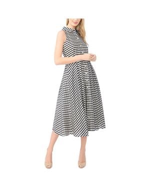 Ted Baker Demeter Sleeveless Gingham Midi Dress - Gray