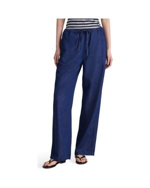 Madewell Airy Denim Pull-On Pants - Blue