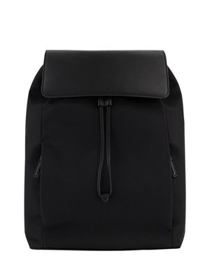 Vince Drayton Leather & Nylon Flap Backpack - Black