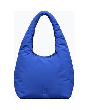GotBag Cloud Shoulder Bag Recycled Nylon Puffer Handbag - Blue