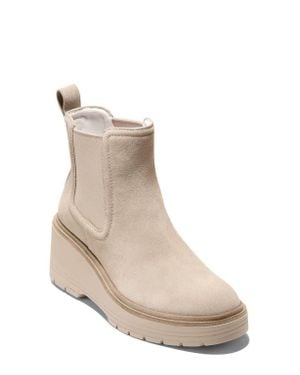 Cole Haan Zerogrand Cityquest Waterproof Wedge Chelsea Boot - Natural
