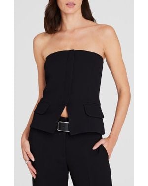 Club Monaco Strapless Tailored Tube Top - Black