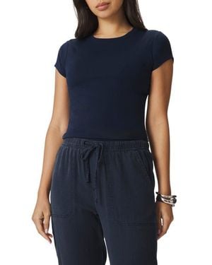 Splendid Josie Stretch Jersey T-Shirt - Blue