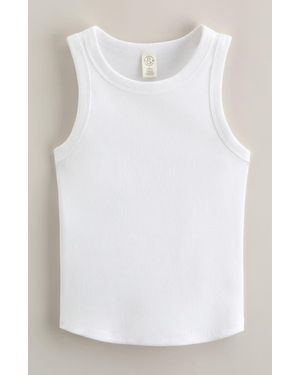 Treasure & Bond Kids' Easy Rib Tank - White