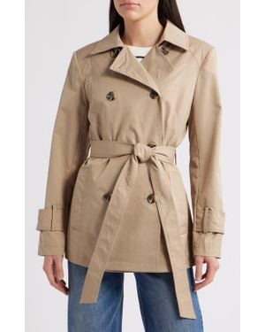 Sam Edelman Belted Trench Coat - Natural