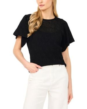 Halogen® Short Sleeve Sweater - Black