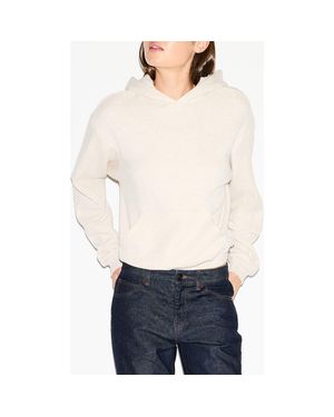 Skims Cotton Fleece Blend Classic Hoodie - Natural