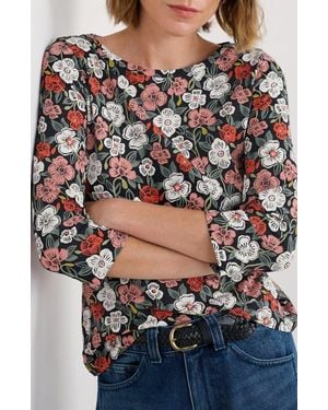 Seasalt Cornwall Easel Stretch Organic Cotton Top - Gray