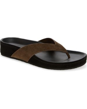 Jeffrey Campbell Relaxer Platform Thong Sandal - Brown