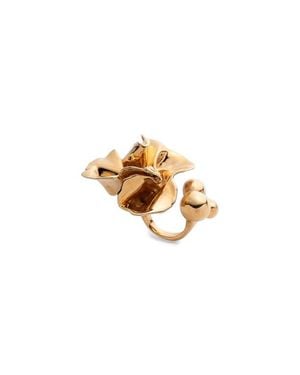 Sterling King Delphinium Open Ring - Metallic