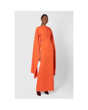 ROKSANDA Iven Long Sleeved Maxi Dress - Orange