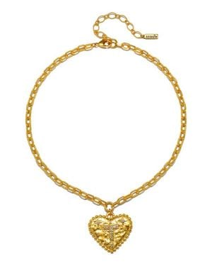 Sequin The Celeste Initial Pendant Necklace - Metallic