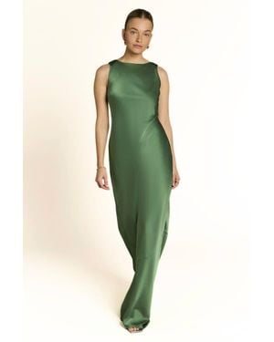 Rewritten Paloma Scoop Back Dress - Green