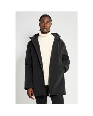 Stutterheim Stockholm Matte Winter Coat - Black