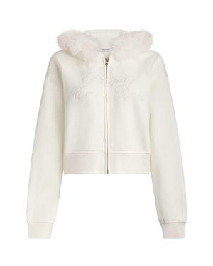 BRIDEMERCH Happily Ever After Fur Zip - White