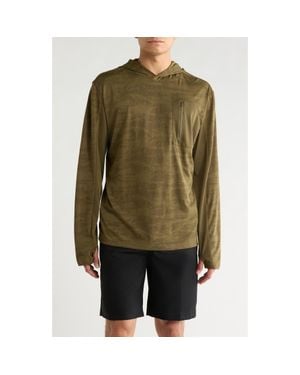 Brixton Journey Water Resistant Performance Sun Hoodie - Green