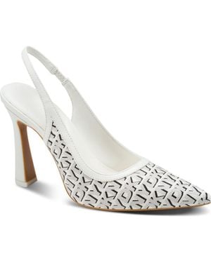 DKNY Cinette Slingback Pump - White