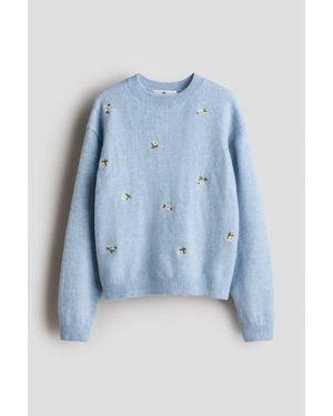 H&M Knitted Sweater - Blue