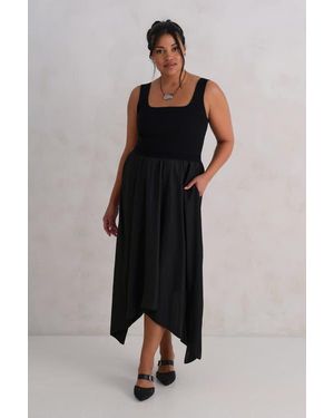 KADA The Mixed Media Dress - Black