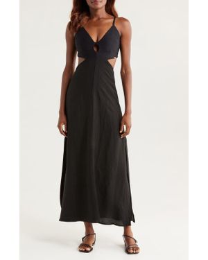 BOAMAR Joyful Cutout Cover-Up Dress - Black