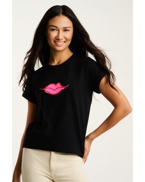 Lisa Todd Kiss And Make Up Tee - Black