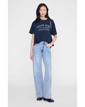 Anine Bing Cade Melrose Stencil Tee - Blue