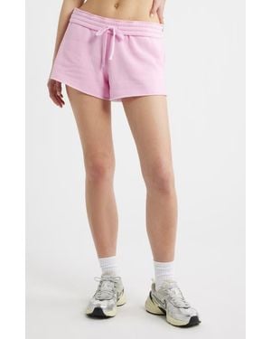 BP. Foldover Fleece Mini Sweat Shorts - Pink
