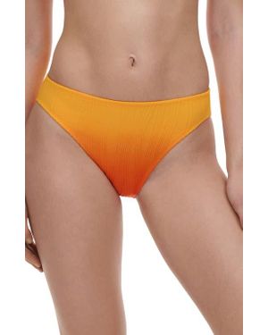 Chantelle Pulp Jacquard Bikini Bottoms - Orange