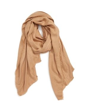 Sole Society Raw Edge Scarf - Brown
