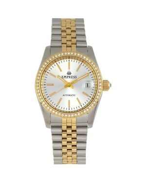 Empress Constance Automatic Bracelet Watch With Date - Metallic