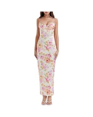 ruffled chiffon midi dress Pastel Blue Chiffon Ruffled Sleeveless Midi Dress