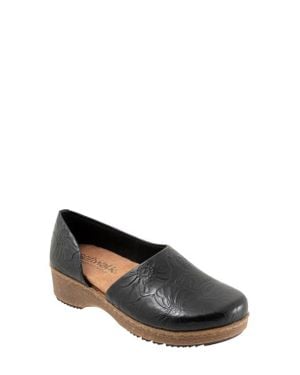 Softwalk Addie Half D'Orsay Platform Clog - Black