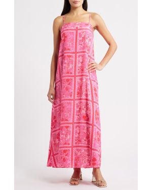 Lilly Pulitzer Jesslyn Sleevless Silk Maxi Dress - Pink