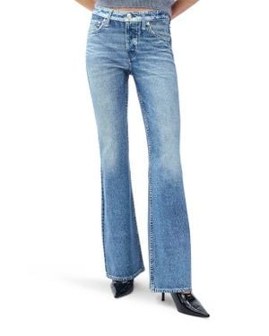 Rag & Bone Rb Miramar Ponte Dahlia Mid Rise Flare Jeans - Blue