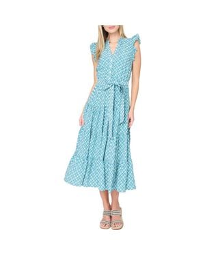 Gibsonlook Dianthus Sleeveless Maxi Dress - Blue