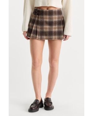 GOOD AMERICAN The Micro Buckle Miniskirt - Black