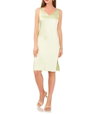 Vince Camuto Hammered Satin Slipdress - Yellow