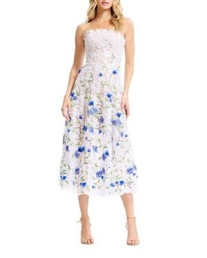 sachin and babi light blue dress Plus Size - Betsey Johnson Strapless Tulle Tea Dress main image 1