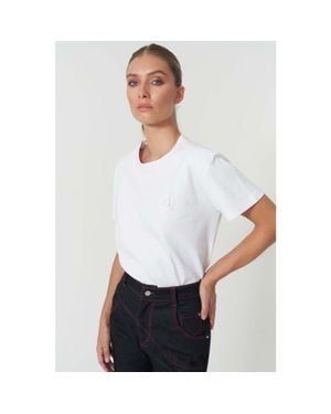 Jendue J Logo Oversize Basic T-Shirt - Black