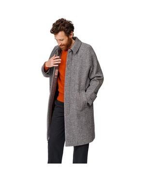 aubi Dawes Wool Blend Overcoat - Gray