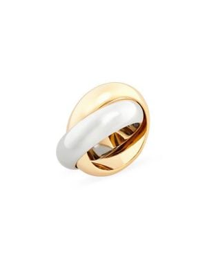 Shashi Ross Two-Tone Ring - White