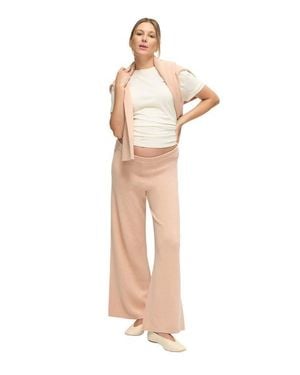 Ingrid & Isabel The Cozy Contour Maternity Sweater Pant - White