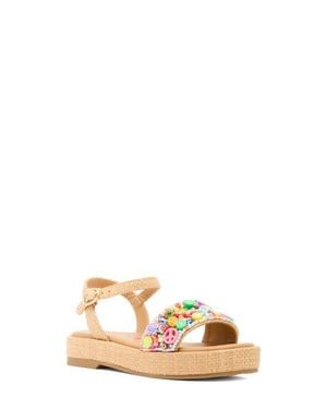 Steve Madden Kids' Arabela Ankle Strap Sandal - Natural