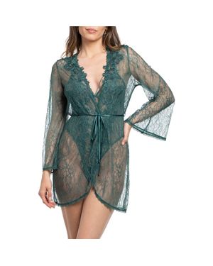 In Bloom Cassie Sheer Lace Wrap - Green