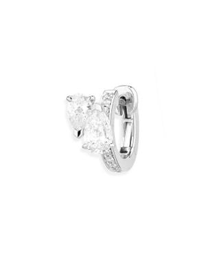 Repossi Serti Sur Vide Diamond Single Earring - White