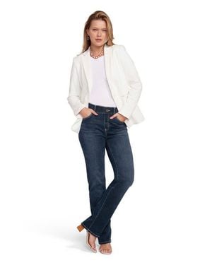 Betabrand Signature Mid-Rise Denim - Blue